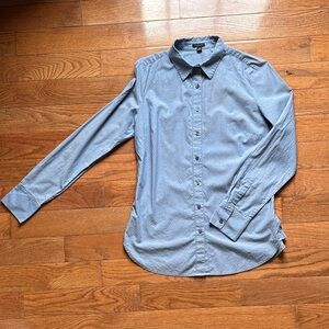 Ann Taylor Blue Button Down Shirt for Women
